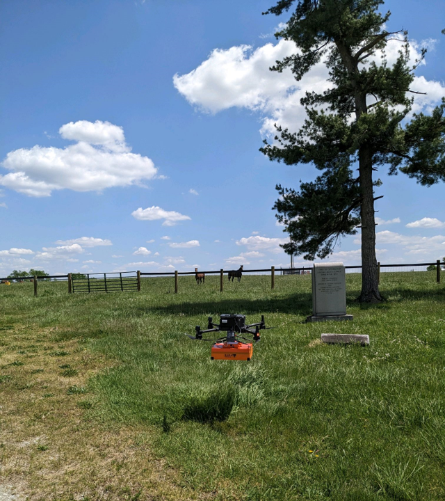 UAV field bluegrass